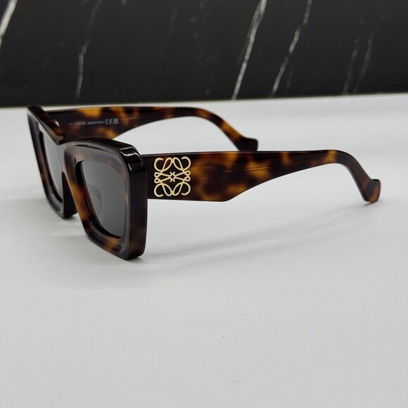 NEW LOEWE LW40145F 52A WOMEN SUNGLASSES HAVANA CAT EYE LOEWE EYEWEAR main image 5